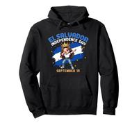 Independencia de El Salvador 15 de septiembre Bandera Salvadoreña Sudadera con Capucha