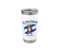 Independencia de El Salvador 15 de septiembre Bandera Salvadoreña Vaso térmico de acero inoxidable de doble pared