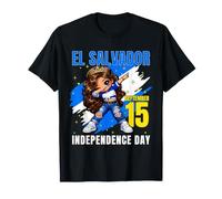 Independencia de El Salvador 15 de septiembre Niñas salvadoreñas Camiseta