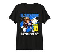 Independencia de El Salvador 15 de septiembre Niñas salvadoreñas Camiseta Premium