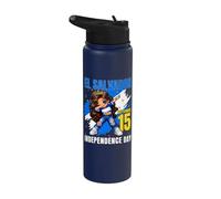 Independencia de El Salvador 15 de septiembre Niñas salvadoreñas Stainless Steel Insulated Water Bottle