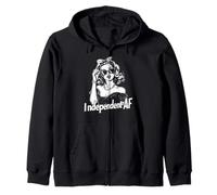 Independiente AF Mujeres Empoderamiento Badass Pin Up Girl Sudadera con Capucha