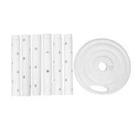 Independiente para Árbol de Globos con Base Estable y Adaptable | Plástico Blanco Desmontable, Marco Modular con Orificios, para Fiestas Infantiles y Eventos Festivos