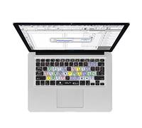 InDesign Keyboard Cover Adobe InDesign - Funda para teclado (disposición alemana, muestra los principales accesos directos, calidad y velocidad ilimitadas, para MacBook Air 13 y Pro 2008), color negro