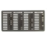 Indesign Wpit40i - Panel para 40 nombres (con indicativo de si está o no ausente), color gris