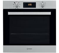 Indesit IFW 6340 IX UK horno 66 L Negro, Acero inoxidable
