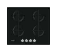 INDESIT ING 61T/BK PLACA DE COCINA 4 FUEGOS A GAS 60 CM VIDRIO NEGRO