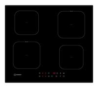 INDESIT ISF18Q60NE Placa De Cocción 60CM 4 Zonas 2 Booster Vidrio Negro Táctil