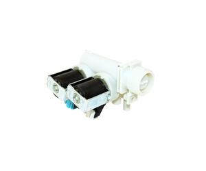 Indesit Válvula de entrada de agua para lavadora C00110333 - Válvula de metal plateado para instalación y reparación de lavadoras - 1 paquete