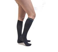 INDESmed - Medias de compresión, tejido natural de bambú ultra-transpirable, para varices, running y descanso, compresión certificada de 25mmHg [Negro, M (40-43]