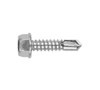 INDEX A PERFECT FIXING - ABEI4832[DIN-7504-K A2] Tornillo autotaladrante de cabeza hexagonal, Arandela estampada, Acero inoxidable A2, Medida 4,8 x 32 mm, Caja de 500 unidades