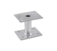 INDEX A PERFECT FIXING APPG070 - Anclaje para postes igual galvanizado en caliente 70 x 90 x 70 x 80 x 90