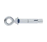 INDEX A PERFECT FIXING CH-AR - Pack de 100 anclajes antigiro para cargas altas, de argolla (recubrimiento cincado, M8 x 60 mm, diámetro de 11 mm)