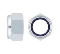 INDEX A PERFECT FIXING - DZ98516 [DIN-985] Tuerca autoblocante DIN 985, Hexagonal, Con arandela interior de nylon, Acero zincado, Medida: M16, Caja de 50 unidades