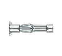 INDEX A PERFECT FIXING - INSI438 [IN-SI] Taco metálico Indemoll para materiales huecos, Anclaje de expansión, Acero zincado, Medida: M4 x 38, Broca Ø8 mm, Caja de 100 unidades