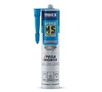 INDEX A PERFECT FIXING - MSTR290 [MS-TR] Adhesivo y sellador transparente en base polímero híbrido MS, para juntas invisibles, Cartucho de 290 ml