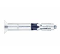INDEX A PERFECT FIXING - SLPC10070 [SL-PC] Anclaje de seguridad con antigiro, Cabeza avellanada, Para cargas altas en hormigón, Acero zincado, Medida: M6 x 70 Ø10 mm, 50 unidades