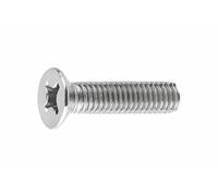 INDEX A PERFECT FIXING - T9650425Z [DIN-965] Tornillo DIN 965, Cabeza avellanada, huella PH2 y rosca métrica completa, Acero zincado 4.8, Medida: M4 x 25 mm, Caja de 500 unidades