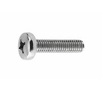 INDEX A PERFECT FIXING - T9850410Z [DIN-7985] Tornillo DIN 7985, Cabeza alomada, huella PH2 y rosca métrica completa, Acero zincado 4.8, Medida: M4 x 10 mm, Caja de 500 unidades
