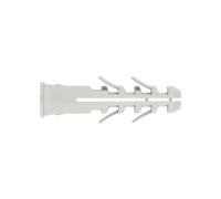 INDEX A PERFECT FIXING - TACOL12 [TACOL] Taco de nylon con collarín para materiales macizos, Taco de expansión con aletas antigiro, Medida: 12 x 60 Ø12 mm, Caja de 25 unidades