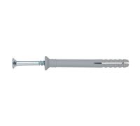 INDEX A PERFECT FIXING TC-CA - Pack de 30 tacos clavables, premontados con tornillo rosca-arpón y cabeza avellanada (recubrimiento cincado, poliamida 6.6, 6 x 35 mm, diámetro de 6 mm)