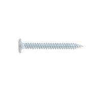 INDEX A PERFECT FIXING - TFI4835 [FIMA] Tornillo para marcos de aluminio, Cabeza cilíndrica extraplana, Rosca de doble hilo, Punta tipo C, Huella TX20, Acero zincado, 4,8 x 35 mm, 500 unidades