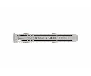 INDEX A PERFECT FIXING - TN4S06L [TN4S-L] Taco largo de nylon de 4 segmentos, Para todo tipo de materiales, Anudable, Medida: 6 x 45 Ø6, Caja de 100 unidades