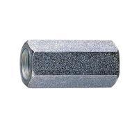 INDEX A PERFECT FIXING - VMAE0825 [MA-HE] Manguito roscado hexagonal para unir varillas y otros elementos roscados, Rosca interior métrica, Acero zincado, Medida: M8 x 25, Caja de 20 unidades