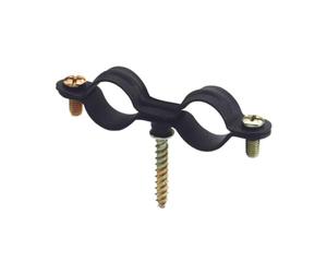 Index ab-gd - Abrazadera gasmica doble ab-gd m6 18mm tirafondo negro