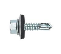 Index ABE166310 - Tornillo punta broca DIN 7504-K zincado con arandela P-16 EPDM 6,3 x 100