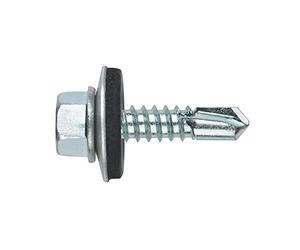 Index ABE166310 - Tornillo punta broca DIN 7504-K zincado con arandela P-16 EPDM 6,3 x 100