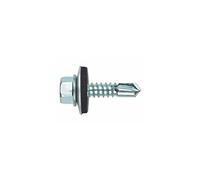Index ABE166375 - Tornillo punta broca DIN 7504-K zincado con arandela P-16 EPDM 6,3 x 75
