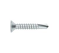 INDEX BZABP4225 Tornillo Autotaladrante con Cabeza Avellanada y Huella Ph, Galvanised, 4.2 x 25 mm, Set de 20 Piezas