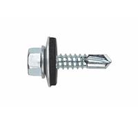 Index Fixing Systems ABE165522 [ DIN-7504-K autotaladrante de Cabeza Hexagonal Estampada. Tornillo con arandela ARVUL (5,5 x 22, Gris, 5,5 x 22 mm, P16, Set de 1000 Piezas
