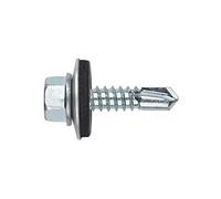 Index Fixing Systems ABE166325 [ DIN-7504-K autotaladrante de Cabeza Hexagonal Estampada. Tornillo con arandela ARVUL (6,3 x 25, Gris, 6,3 x 25 mm, P16, Set de 500 Piezas