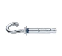 INDEX Fixing Systems CH-GE - Pack de 25 anclajes antigiro para cargas altas, de gancho espiral (recubrimiento cincado, M8 x 120 mm, diámetro de 10 mm)
