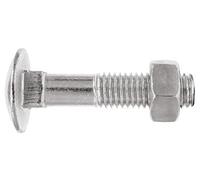 Index Fixing Systems DIN-603/934 Tornillo con Cabeza Redonda, M8 x 80, Set de 2 Piezas