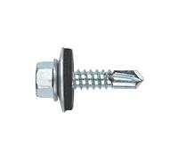 Index Fixing Systems DIN-7504-K Arvul Tornillo Autotaladrante de Cabeza Hexagonal, 4.8 x 19 mm, P16, Set de 18 Piezas