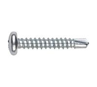 INDEX Fixing Systems DIN-7504-N HP Z - Pack de 180 tornillos autotaladrantes de cabeza alomada y huella Phillips (cincados, 3,5 x 25 mm)