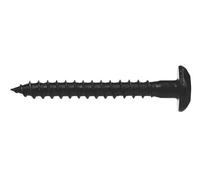 Index Fixing Systems INV N Tornillo Inviolable de Huella TX, Negro, 7 x 60 mm, Set de 4 Piezas