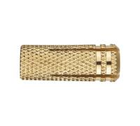 INDEX Fixing Systems TALA - Pack de 25 tacos para fijaciones ligeras en materiales macizos (latón, M6, diámetro de 8 mm)