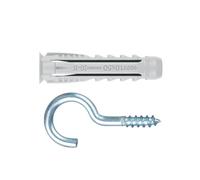 Index Fixing Systems TN4S AL-HA Taco de Cuatro Segmentos con Hembrilla Cerrada, 5 x 25 mm, 19 x 70 mm, 4,4 x 50 mm, Set de 6 Piezas