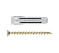 Index Fixing Systems VTPPOTS08 Index VTPPOTS08-Caja Ventana CV Nylon T4S Taco de Cuatro segmentos con tirafondo (8 uds.)