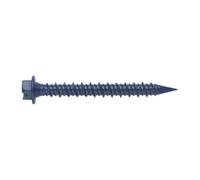 Index HE65100 - Tornillo hormigon cabeza hexagonal punta diamante galvanizado azul 6,5 x 100
