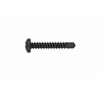 Index NBR4213 - Tornillo punta broca DIN 7504-N phillips zincado negro 4,2 x 13 [Paquete de 1000]