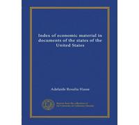 Index of economic material in documents of the states of the United States