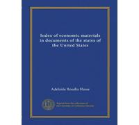 Index of economic materials in documents of the states of the United States