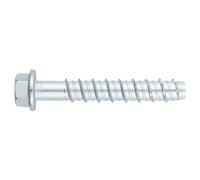 INDEX Tornillo para hormigón, cabeza hexagonal, revestimiento galvanizado, homologado, 1 Ø6 x 40, caja de 100 tornillos, puntas, pernos