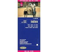 India (1:2.900.000) with Nepal und Sri Lanka: worldmappingproject