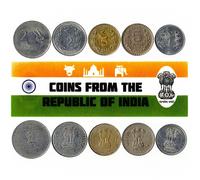 India 5 Mixed Coins | 50 Paise to 2 Rupee | Indian Currency Since 1957